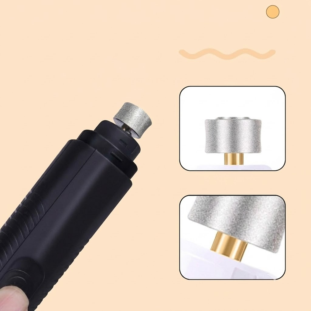 Electric pet nail grinder with LED light - image 3