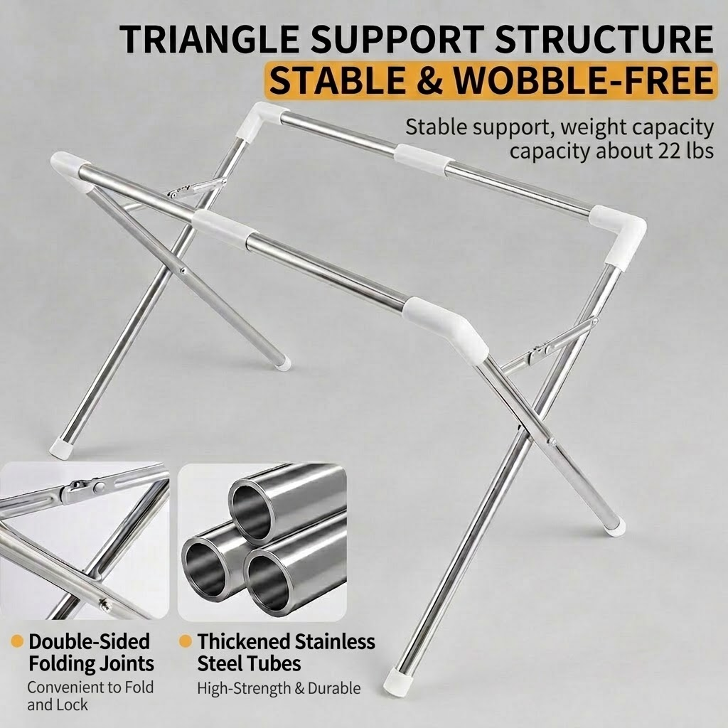 Triangle support that feels more secure