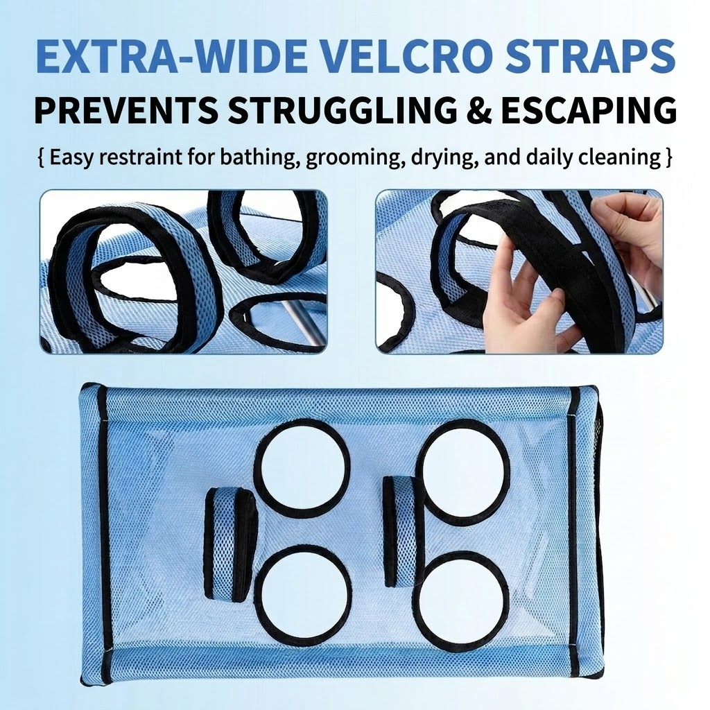 Wide straps that prevent the routine from feeling messy